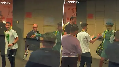 El tenista español y el argentino se encontraron en Madrid.