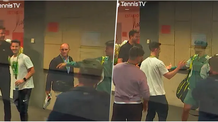El tenista español y el argentino se encontraron en Madrid.