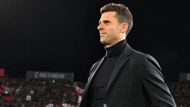 Thiago Motta, entrenador del Bologna, el apuntado para dirigir al Manchester United