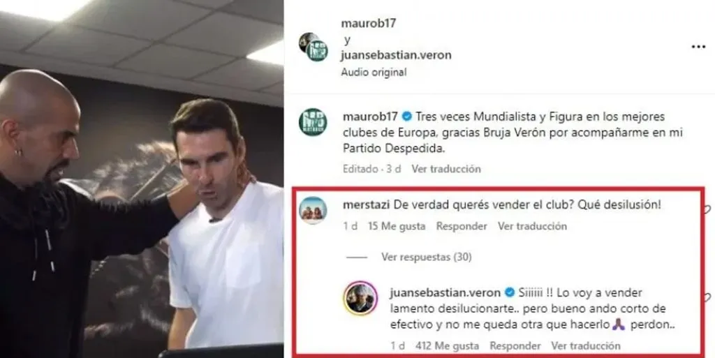 La respuesta de Juan Sebastián Verón ante la pregunta de un hincha de Estudiantes