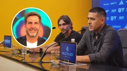 Riquelme junto a Diego Martínez.