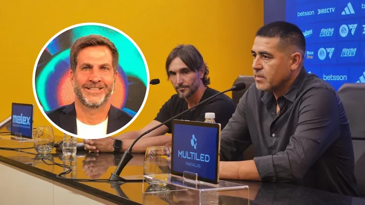 Riquelme junto a Diego Martínez.