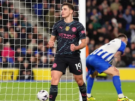 "De sus mejores partidos sin Haaland", grandes elogios a Julián Álvarez en Manchester