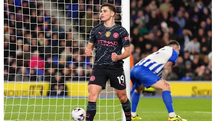 Julián Álvarez volvió a la senda del gol en Manchester City.