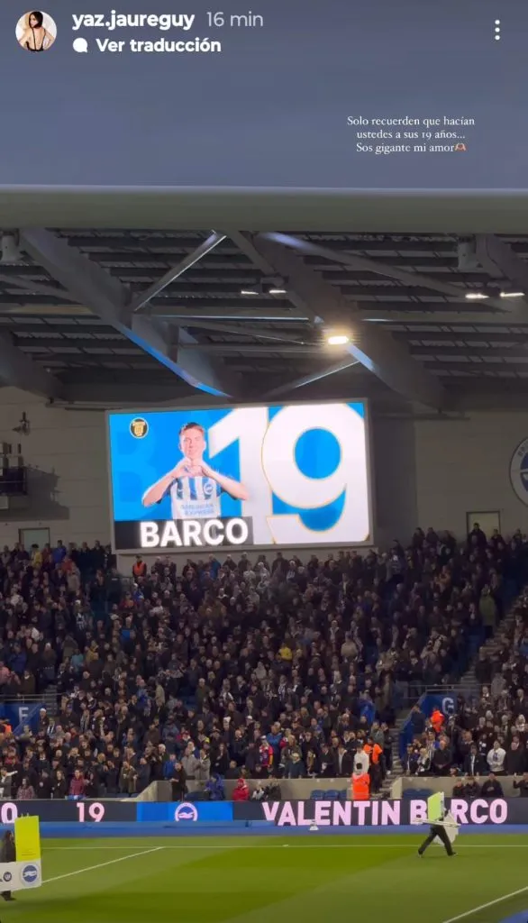 Posteo de Yazmin Jáureguy