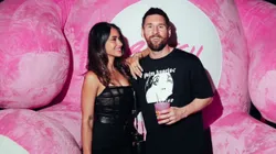 Lionel Messi, junto a Antonela Roccuzzo en la fiesta Bresh de Miami.