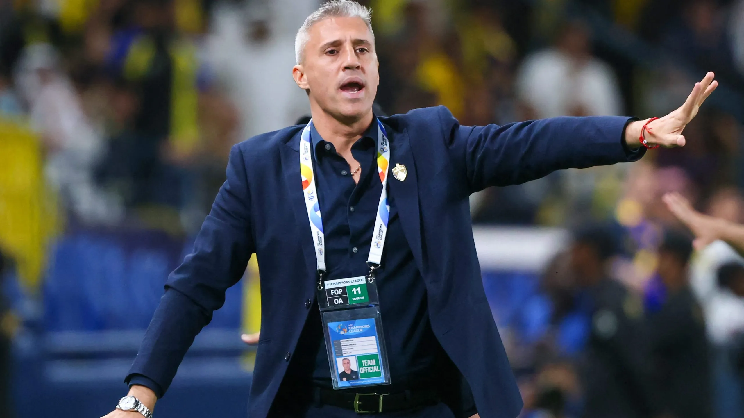 Hernán Crespo, entrenador del Al Ain de Emiratos Árabes.