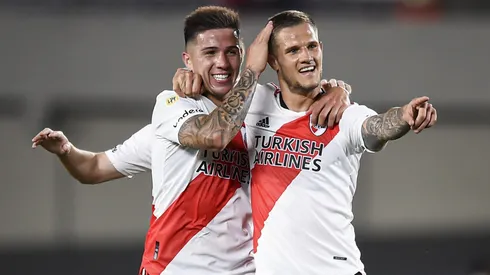 Enzo Fernández y Bruno Zuculini.