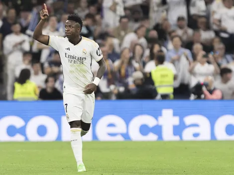 La chicana de Vinicius a un jugador del Barcelona tras la victoria del Real Madrid
