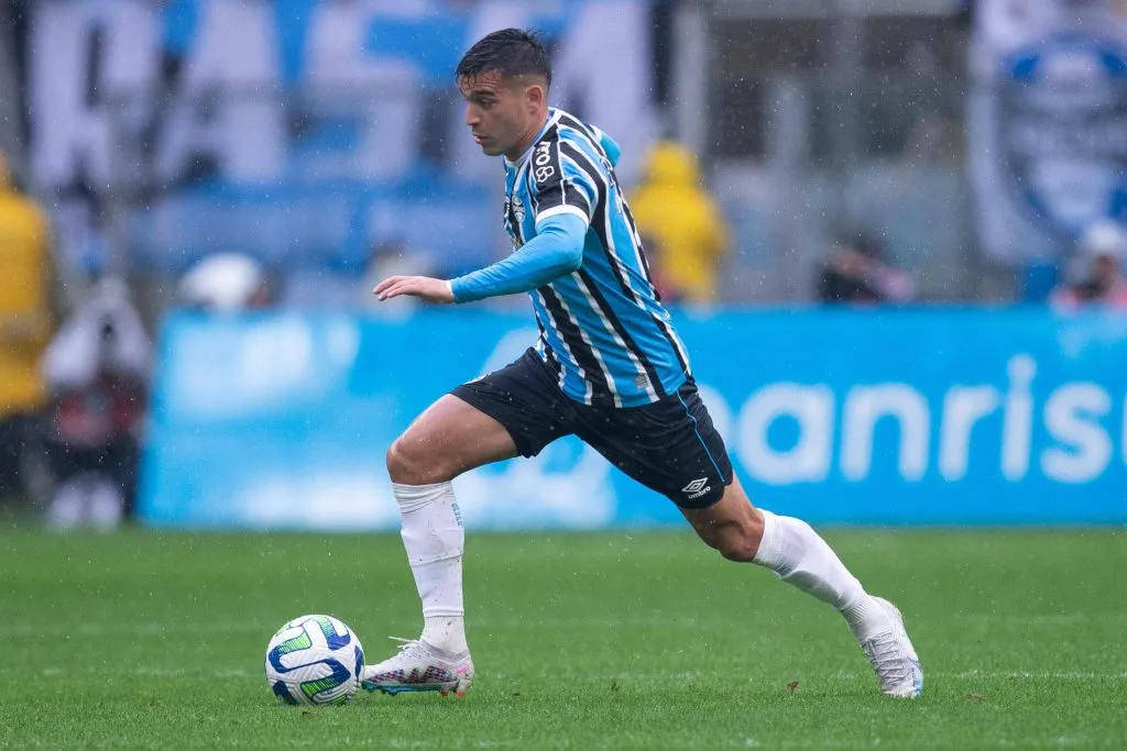 Franco Cristaldo, la figura del Gremio de Porto Alegre para la Copa Libertadores. (Foto: IMAGO / Sports Press Photo).