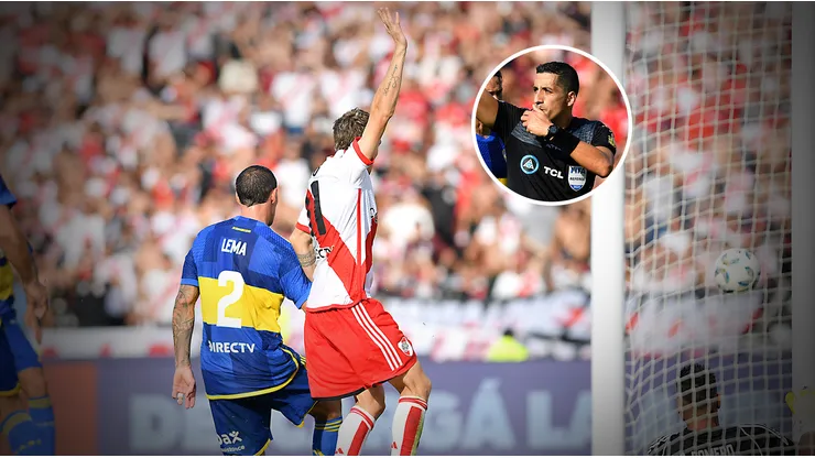 Baliño, desde el VAR, anuló un gol que Falcón Pérez había convalidado.