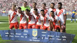 Los once titulares de River ante Boca.