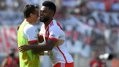 Miguel Borja, siempre emanando picardía.