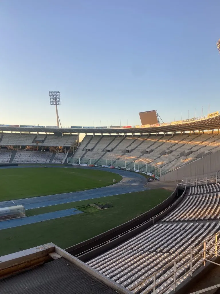 Foto del terreno de juego compartida por Augusto César.