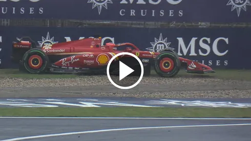 Charles Leclerc se accidentó con la Ferrari en China