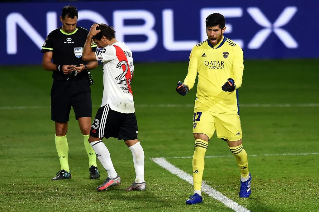 Rossi, figura en 2 de las 4 eliminaciones de Boca a River por penales. (Foto: Getty Images)