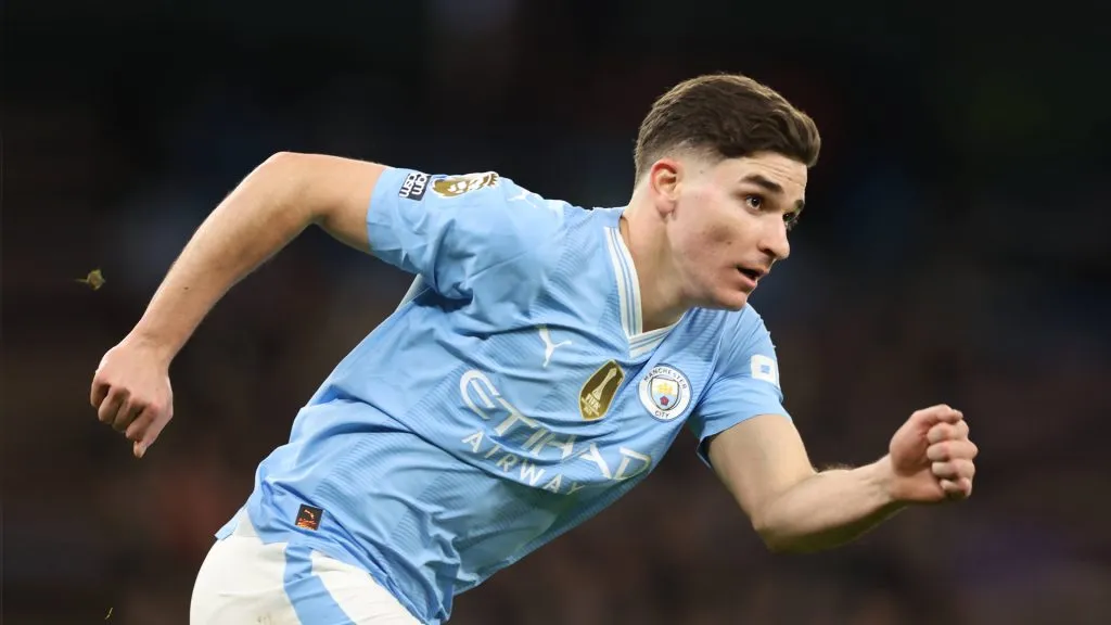 Julián Álvarez en el Manchester CIty