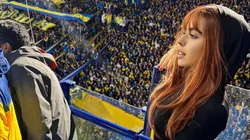 Sara Duque estuvo presente en La Bombonera.