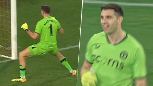 El festejo de Dibu contra Lille.