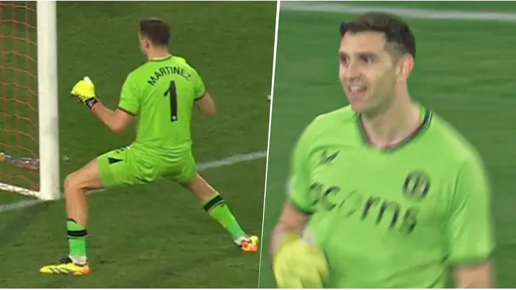 El festejo de Dibu contra Lille.