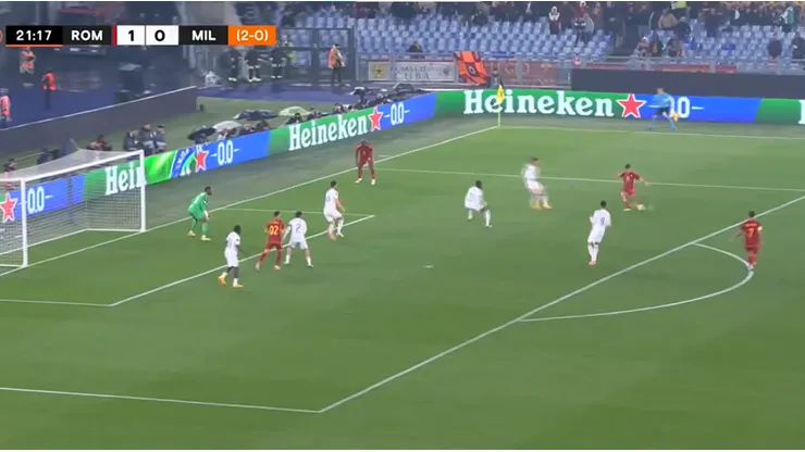 El argentino marcó un golazo para la Roma.