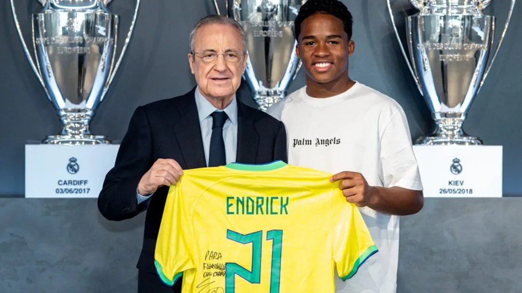 Endrick ya sabe lo que es convertir un gol en el Bernabéu.