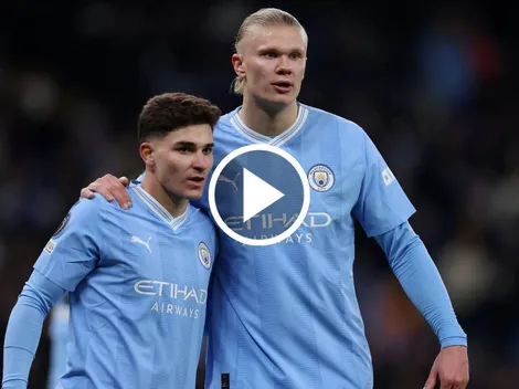 VIDEO | El gesto de Haaland con Julián Álvarez que dio la vuelta al mundo