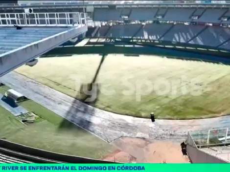 Preocupación por el Superclásico: así está el césped del Mario Kempes a días del River - Boca por Copa de la Liga