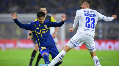 El gesto de Cristian Medina a los hinchas de Boca tras su expulsión ante Godoy Cruz