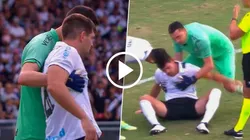 Walter Kannemann no pudo continuar en cancha.