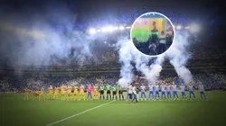 Un láser provocó una pelea entre Esteban Andrada y Nahuel Guzmán en un clásico de México: "Cagón"