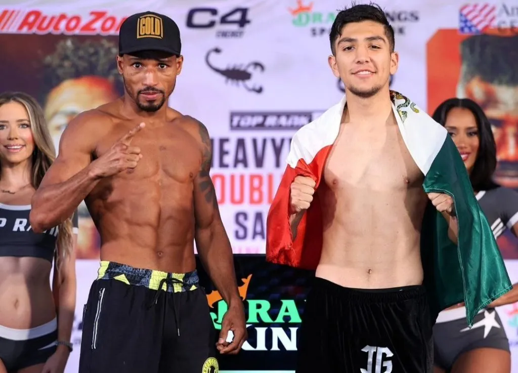 Robson y Guardado antes de la pelea.