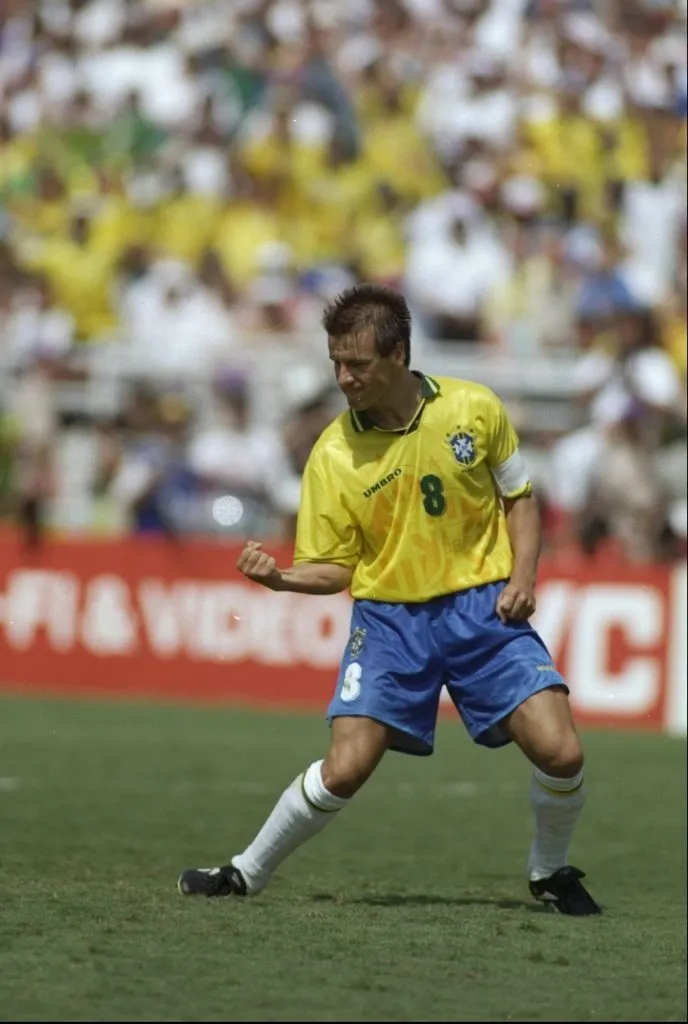 Dunga en el Mundial de Estados Unidos 1994.