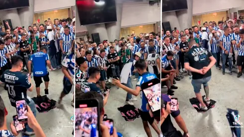 Hinchas de Monterrey pisaron la camiseta de Messi.