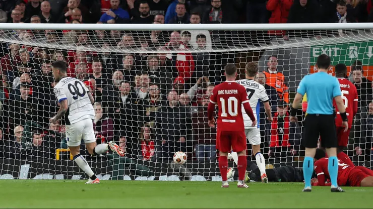 Atalanta bailó al Liverpool de Alexis Mac Allister y lo dejó al borde de la eliminación en la Europa League