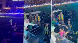 Abderrazak Hamdallah se cruzó con un hincha de Al-Ittihad.