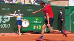 Daniil Medvédev causó caos en Montecarlo