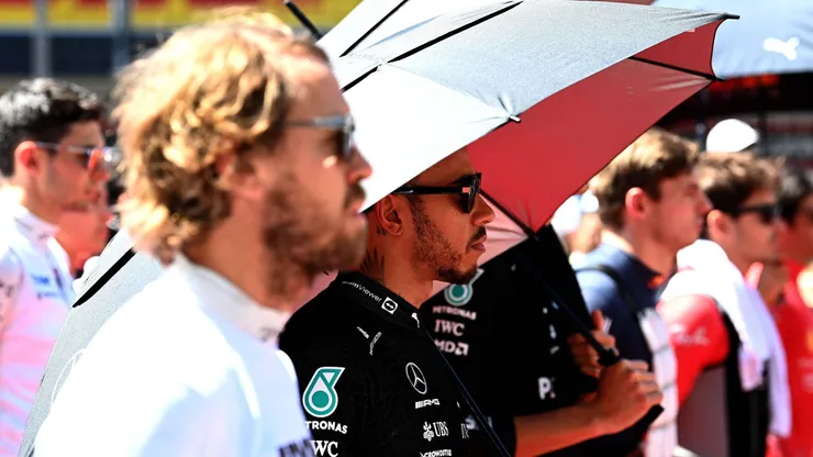 Vettel y Hamilton.