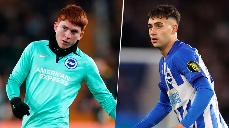 Barco y Buonanotte, jugadores argentinos del Brighton.