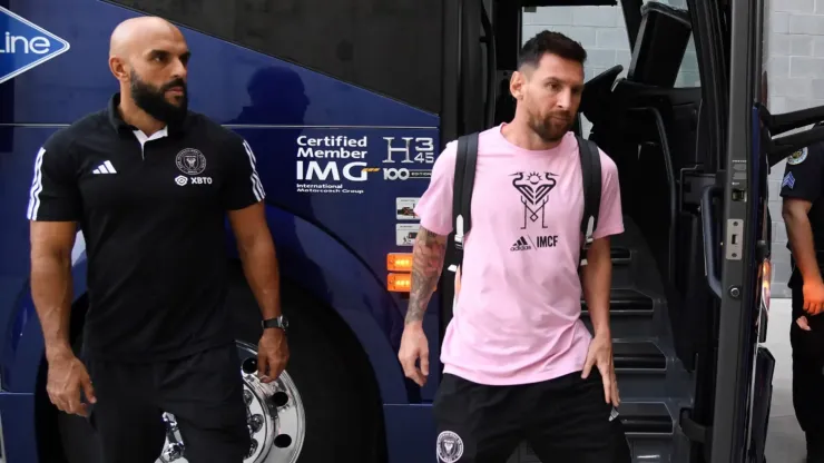 Yassine Cheuko revisó el Estadio BBVA de Nuevo León para mayor seguridad de Lionel Messi.