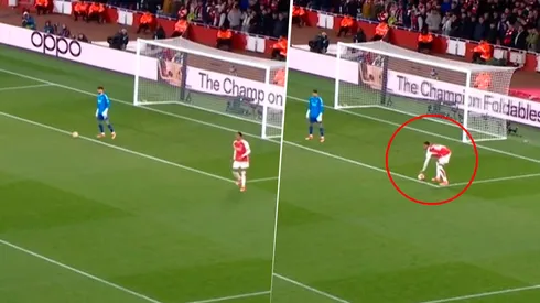 El penal que reclama el Bayern.