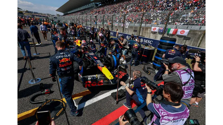 Boxes de Red Bull Racing.