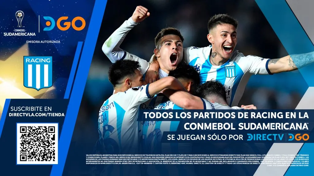 Racing vs. Bragantino por DirecTV