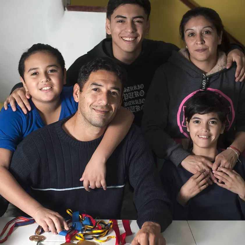 Pablo Jerez junto a su familia. (Foto: IG Pablo Jerez).