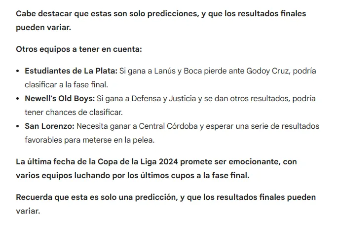 La aclaración de la IA.