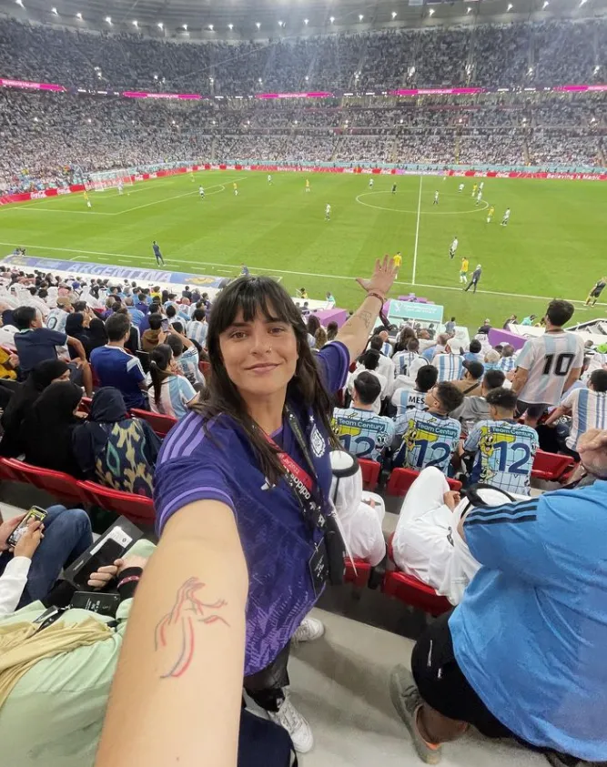 Lola del Carril en Qatar 2022. (Foto: @lolaadelcarril).