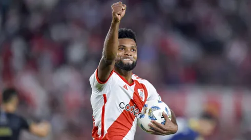 Miguel Borja, la gran figura del partido.