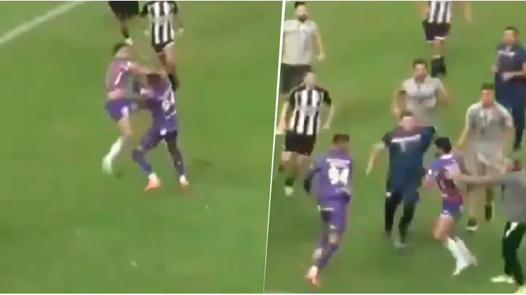 VIDEO | Escándalo con Fortaleza, rival de Boca en Sudamericana: a las piñas con su clásico tras la eliminación en Brasil