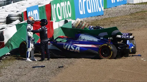 Daniel Ricciardo tras el incidente con Albon.