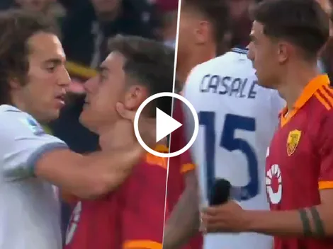 VIDEO: el cruce entre Dybala y Guendouzi y la burla por el título en Qatar 2022